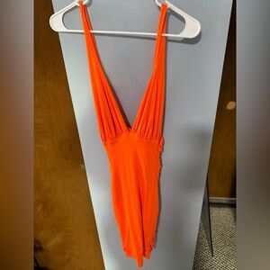 Vibrant Orange women’s tight dress